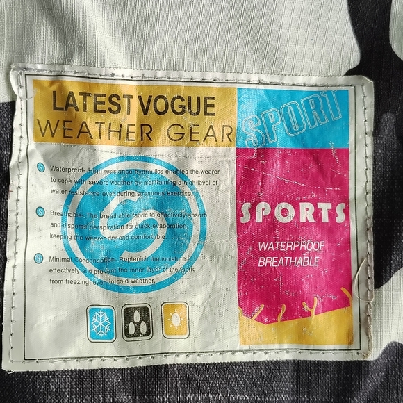 OTU Waterproof Jacket Men’s Small Breathable Camouflage Lined Hiking Full Zip - Picture 2 of 16